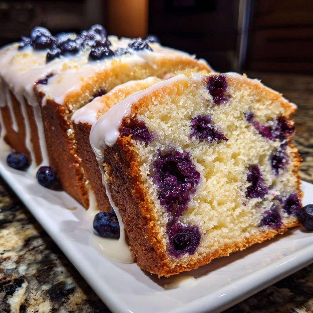 Blueberry Lemon Pound Cake