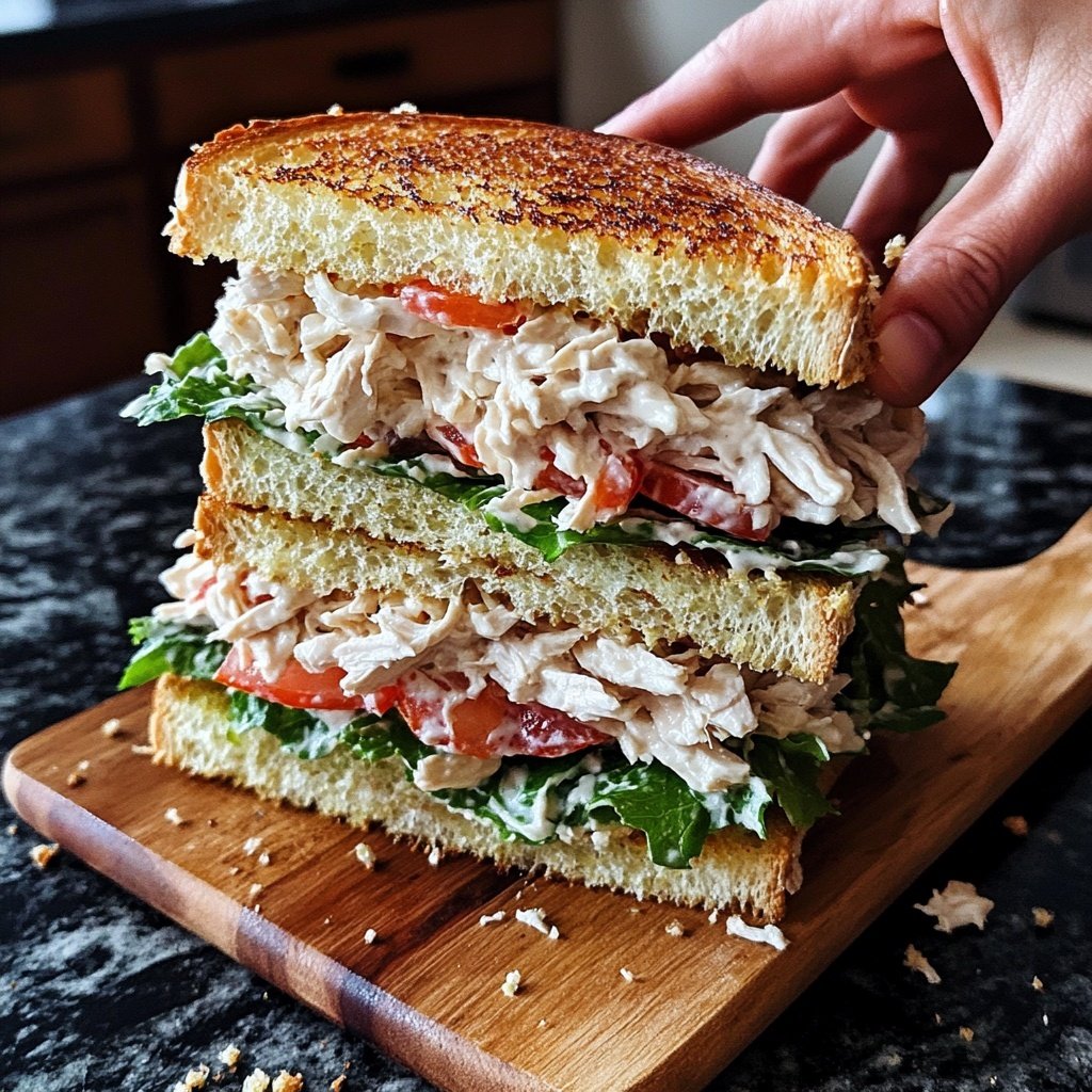 Quick Chicken Salad Sandwich Lunch