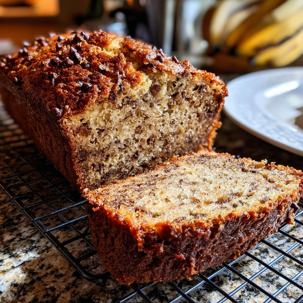 Banana Bread with Mini Chocolate Chips Recipe