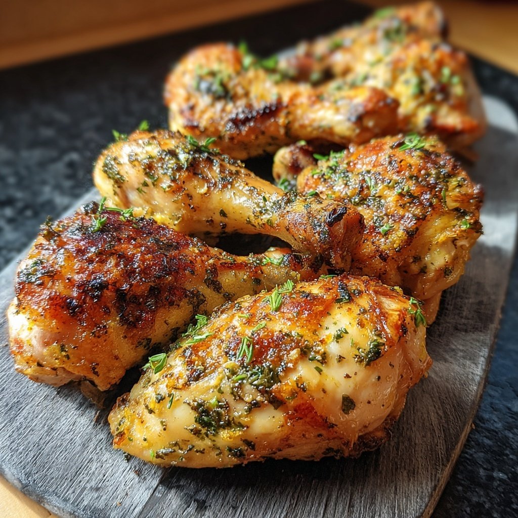 Garlic Roasted Chicken Drumsticks