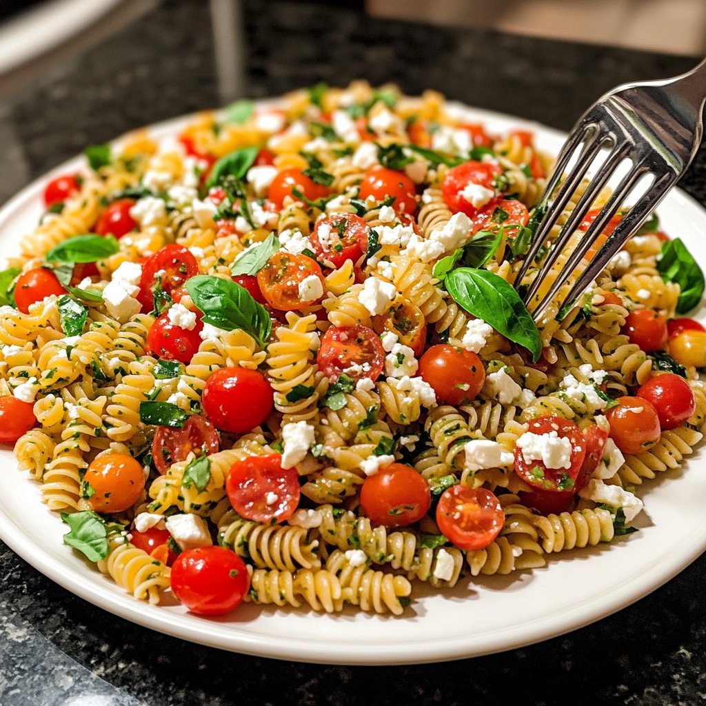 Quick Pasta Salad Lunch for Work