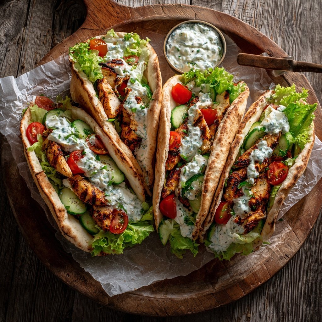 Grilled Chicken Pita Pockets
