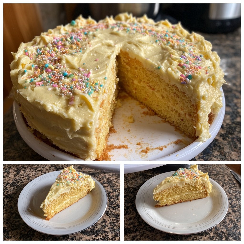 Vanilla Cake With Butter Frosting