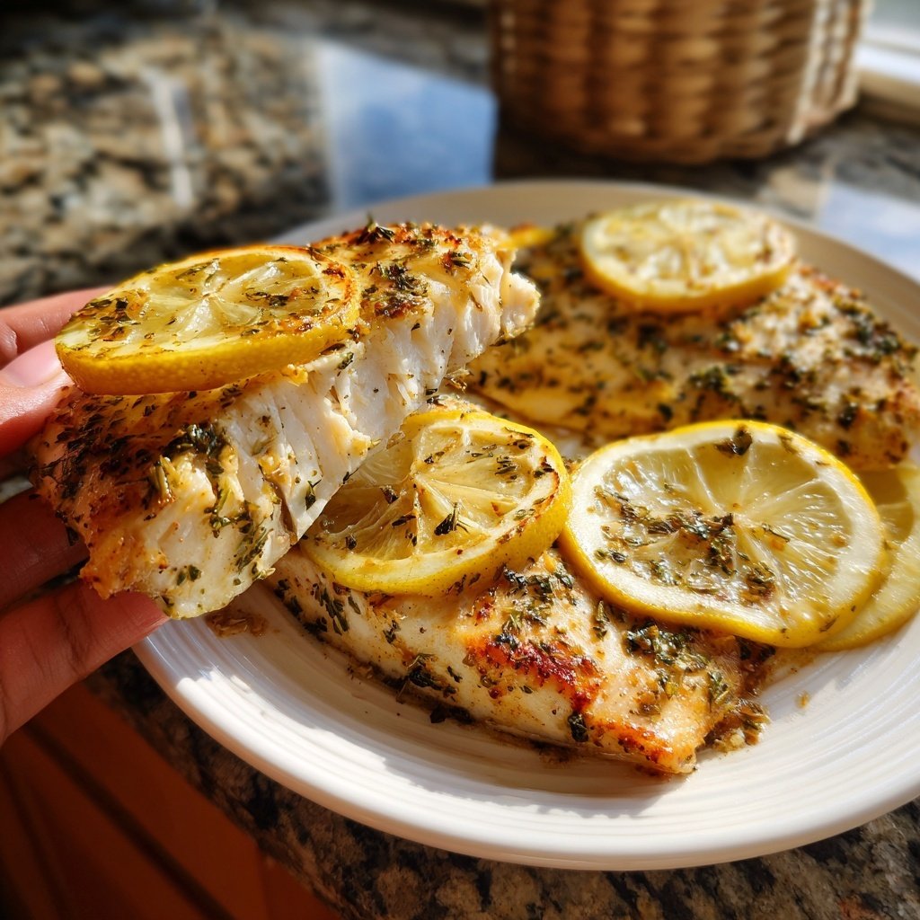 Healthy & Light Lemon Grilled Fish Plate