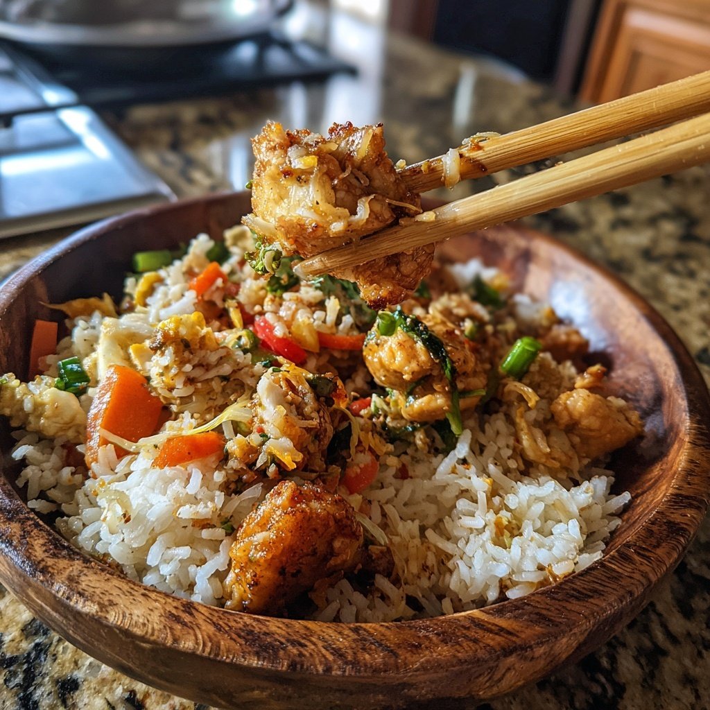 High Protein Chicken Rice Bowl