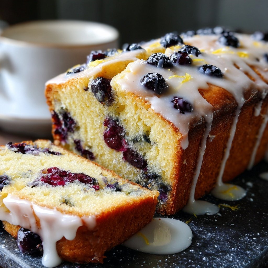 Baking & Desserts Lemon Blueberry Loaf Cake