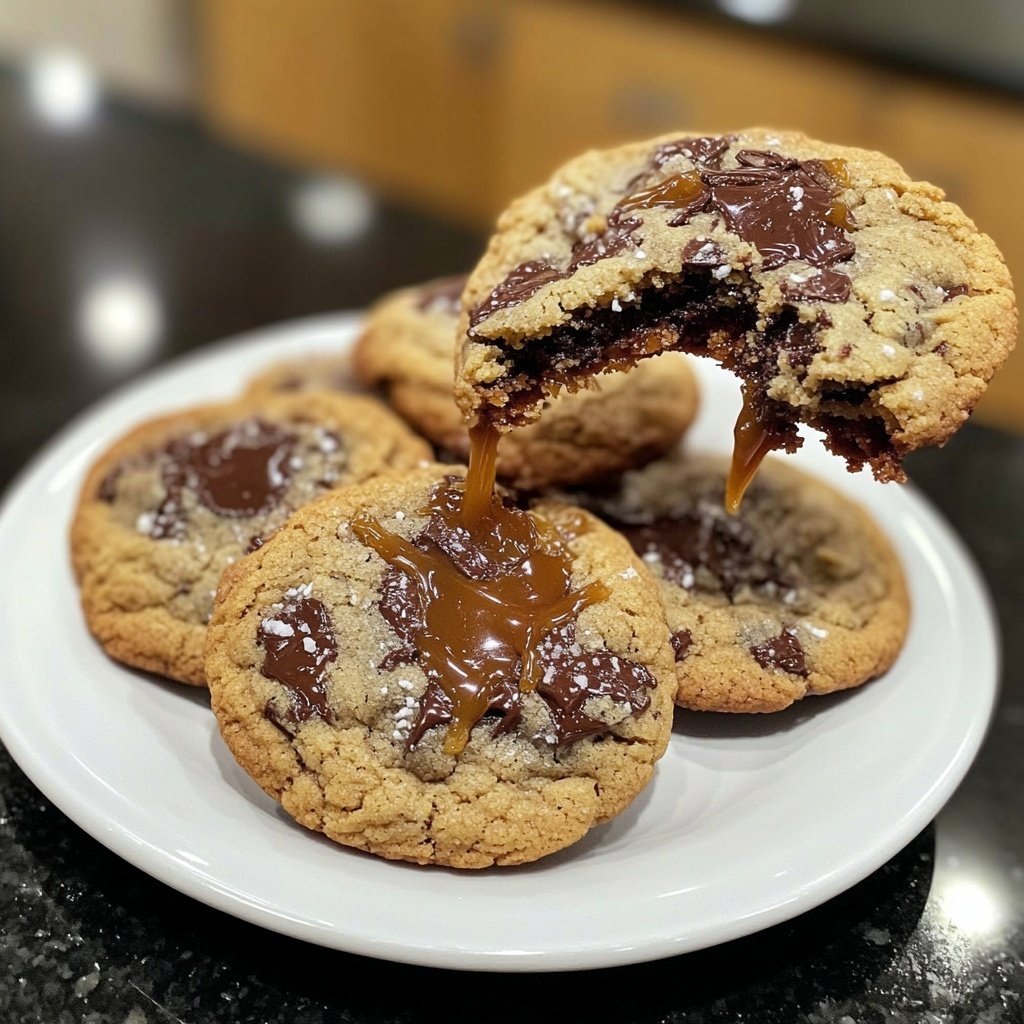 Salted Caramel Chocolate Cookies